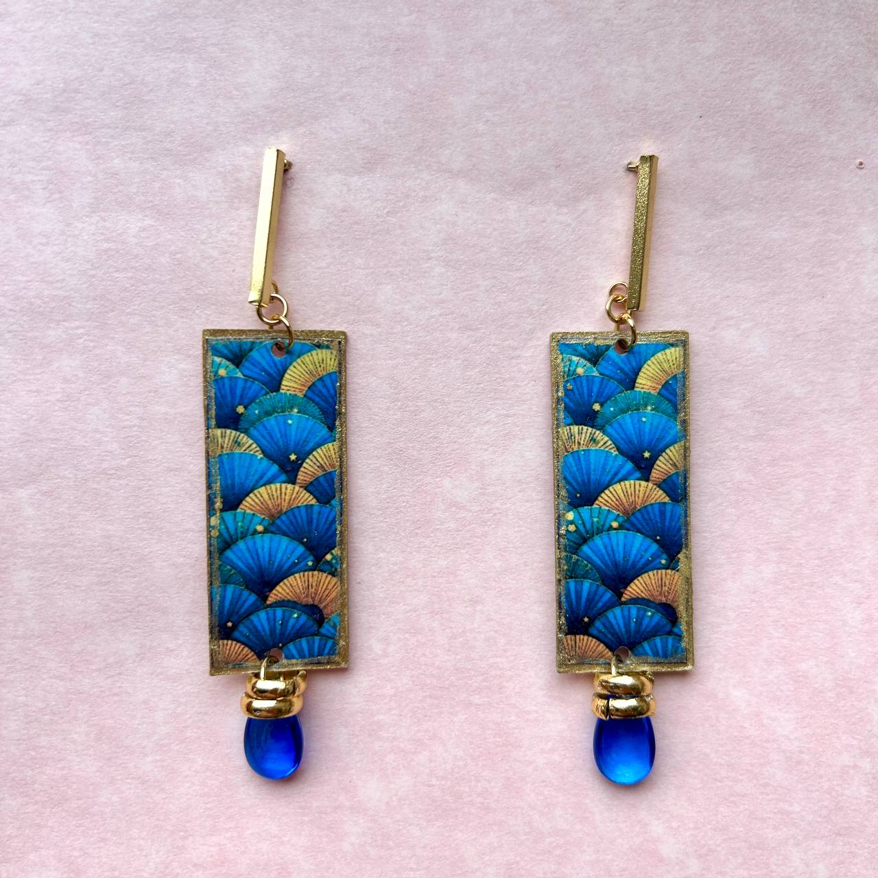 Orecchini "BLU E ORO"