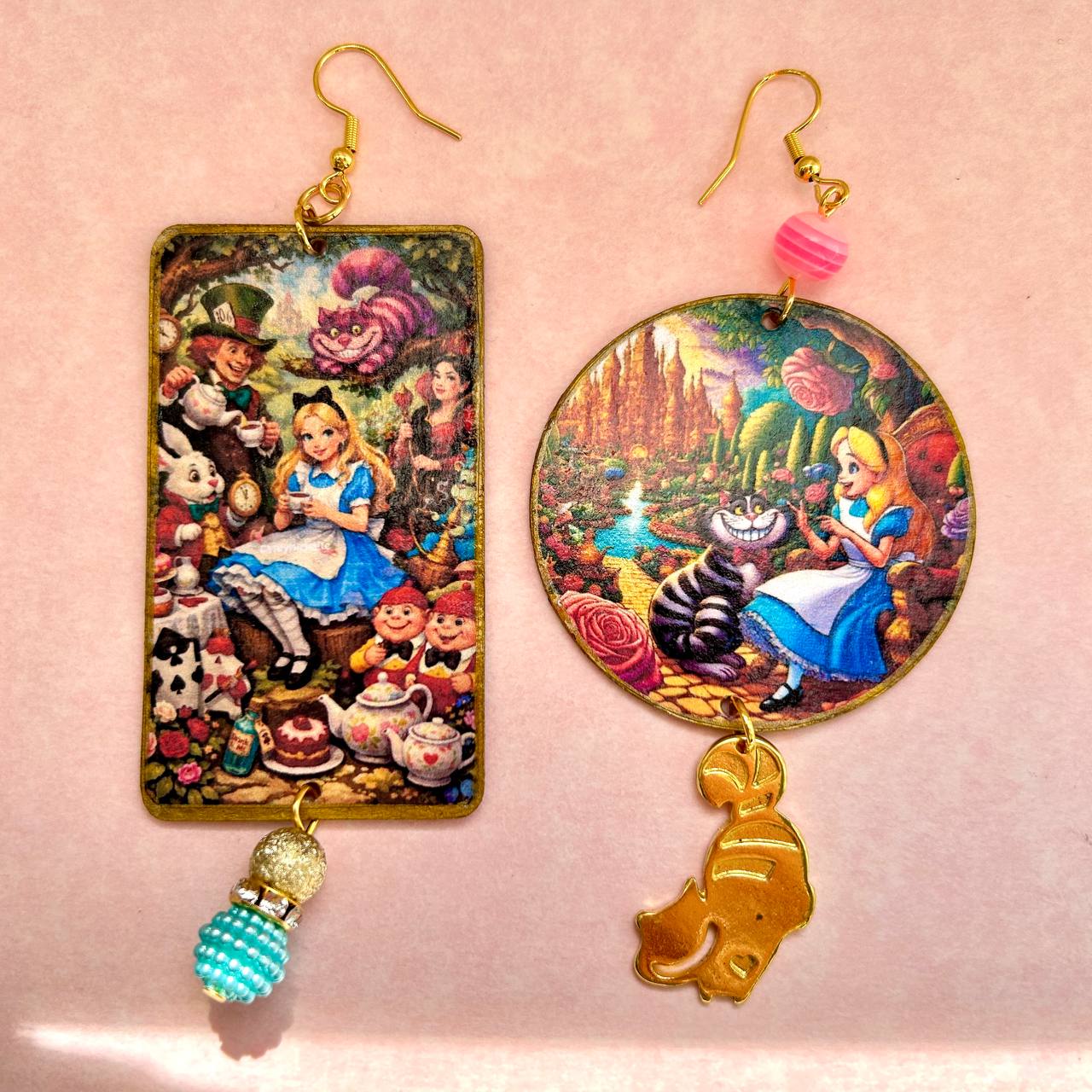 Orecchini anime Alice in Wonderland Disney anni 80