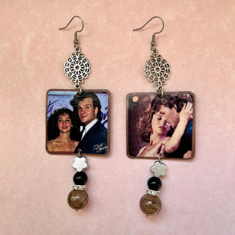 Orecchini film anni 90 Dirty Dancing artigianali