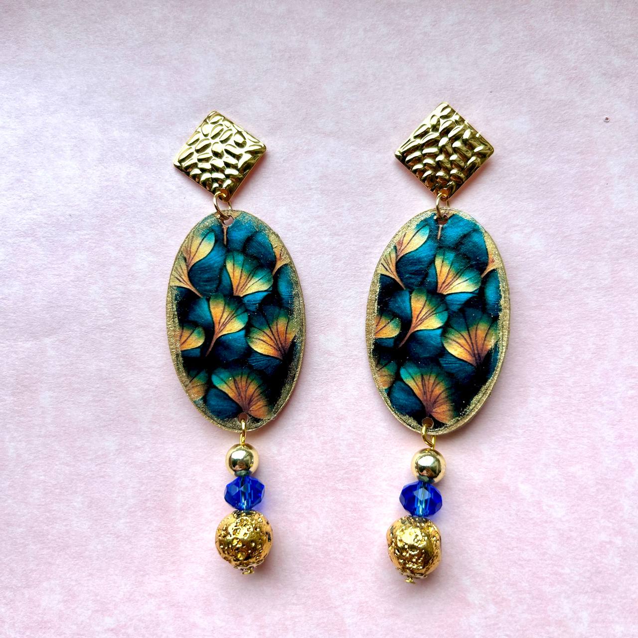 Orecchini "BLU E ORO 4"