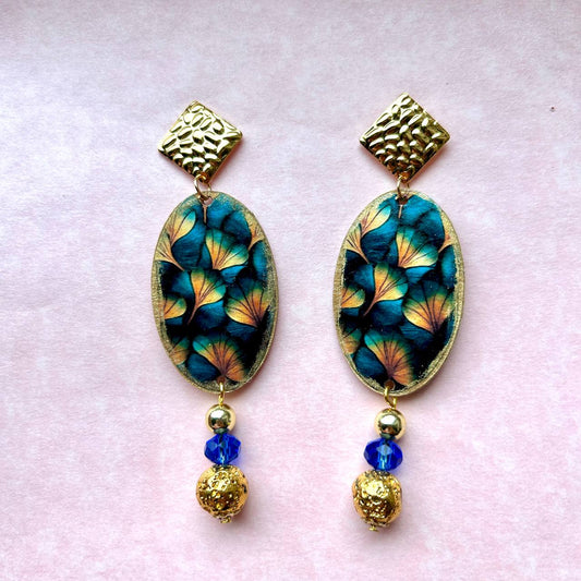 Orecchini "BLU E ORO 4"