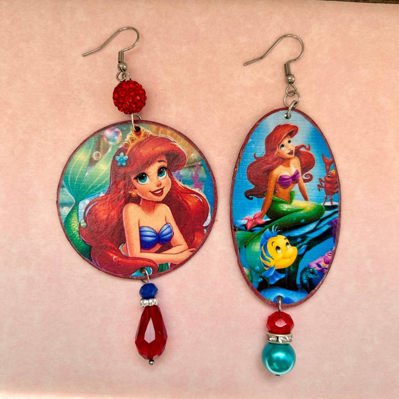 Orecchini anime Disney Ariel la Sirenetta anni 80