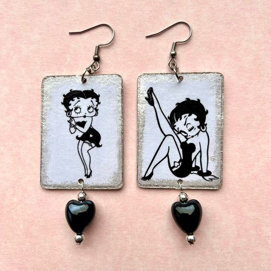 Orecchini Betty Boop vintage artigianali