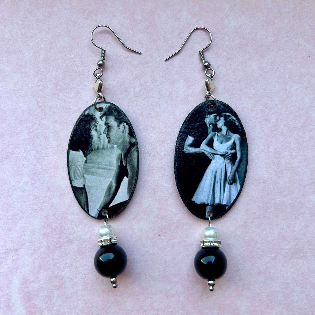 Orecchini film Dirty Dancing silver anni 80
