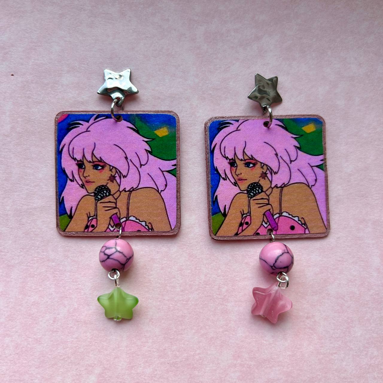 Orecchini anime Jem e le Holograms anni 80