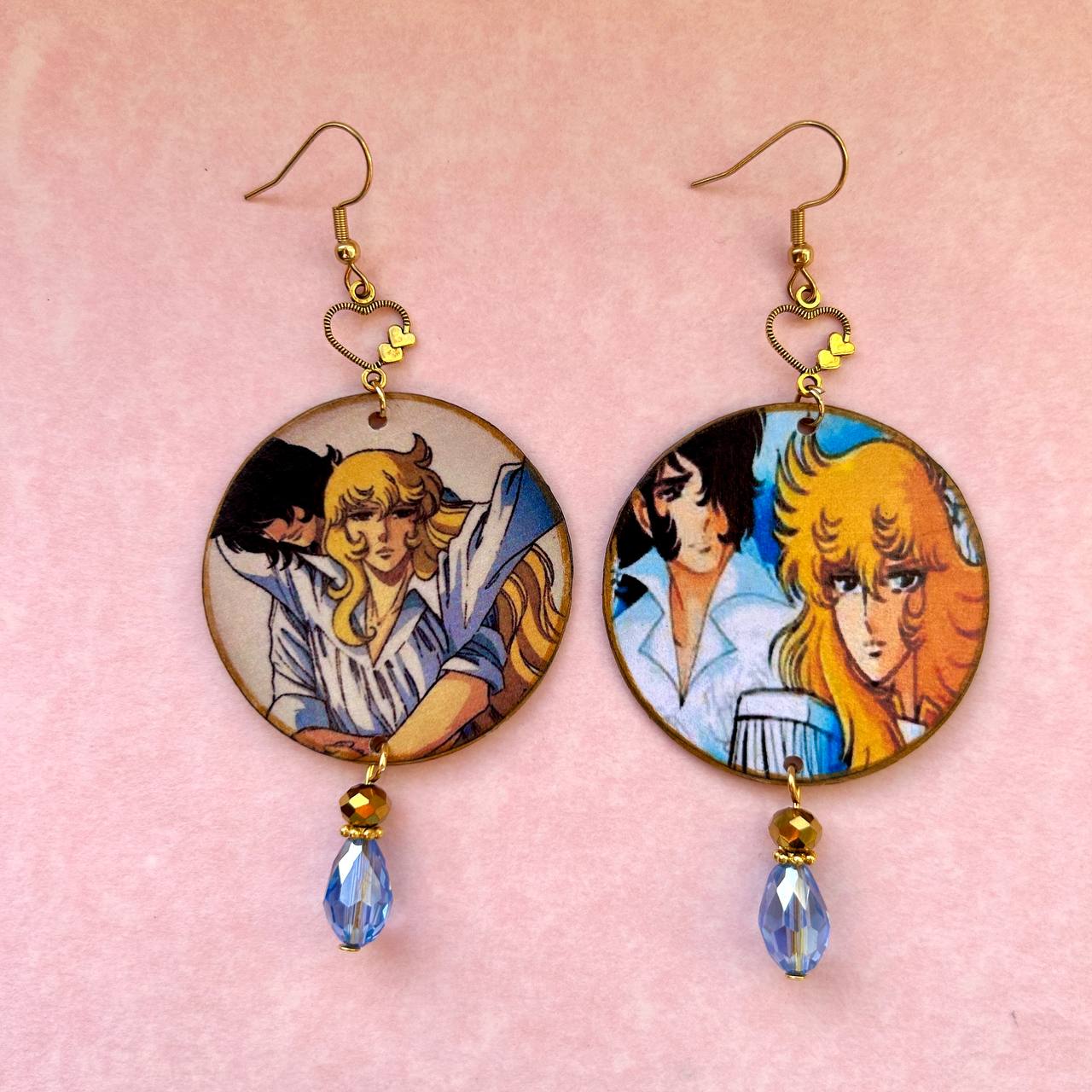 Orecchini anime Lady Oscar oro anni 80