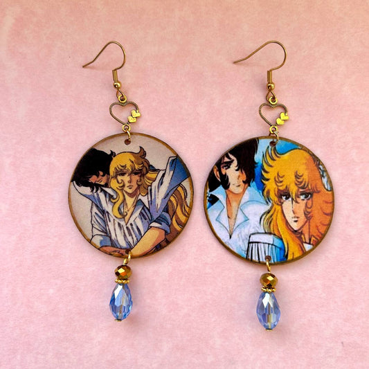 Orecchini anime Lady Oscar oro anni 80