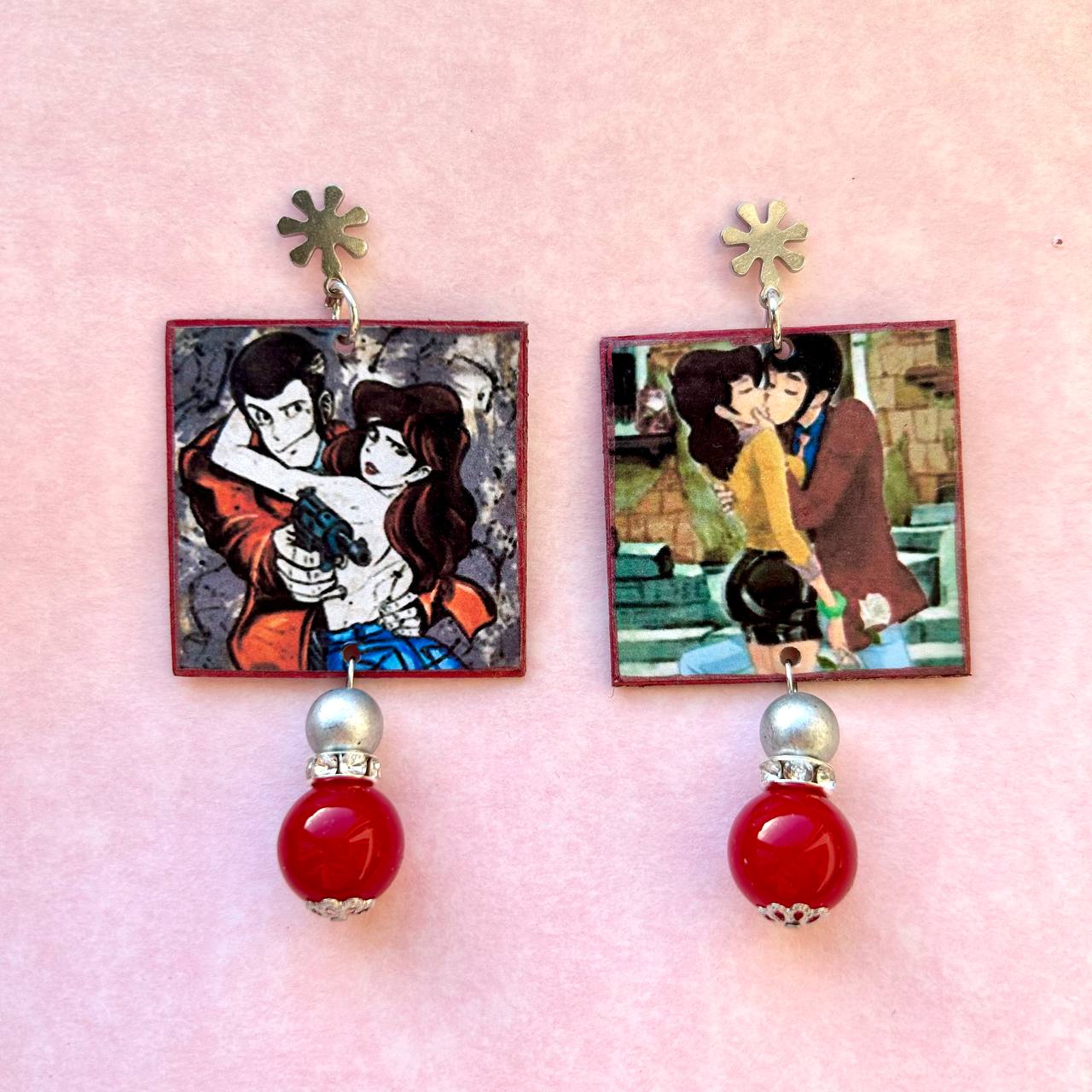 Orecchini anime Lupin terzo Margot anni 80