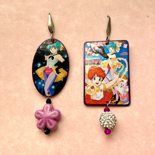 Orecchini anime Magica Emi e Mei anni 80