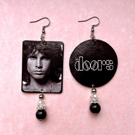 Orecchini band rock The Doors Jim Morrison artigianali