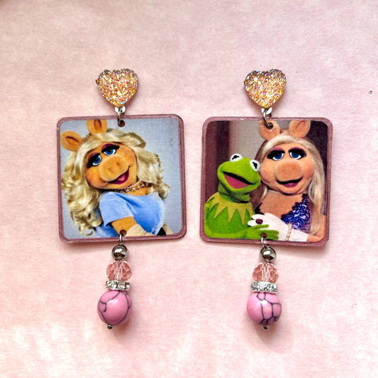Orecchini the Muppet Show vintage anni 80