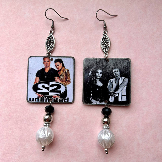 Orecchini band musicale Two Unlimited anni 90