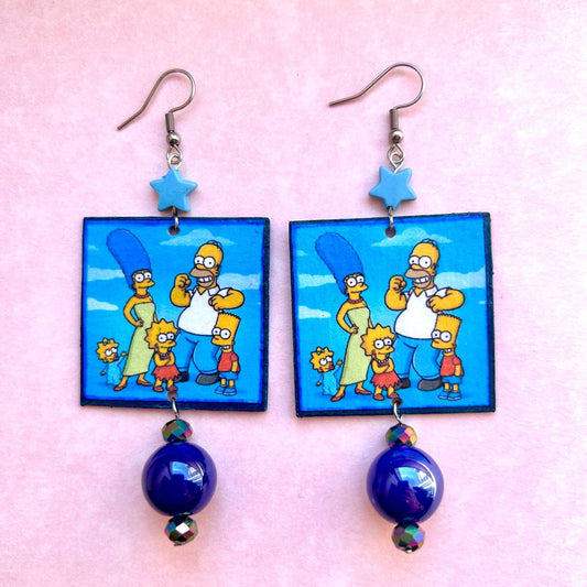 Orecchini "THE SIMPSONS BLU"